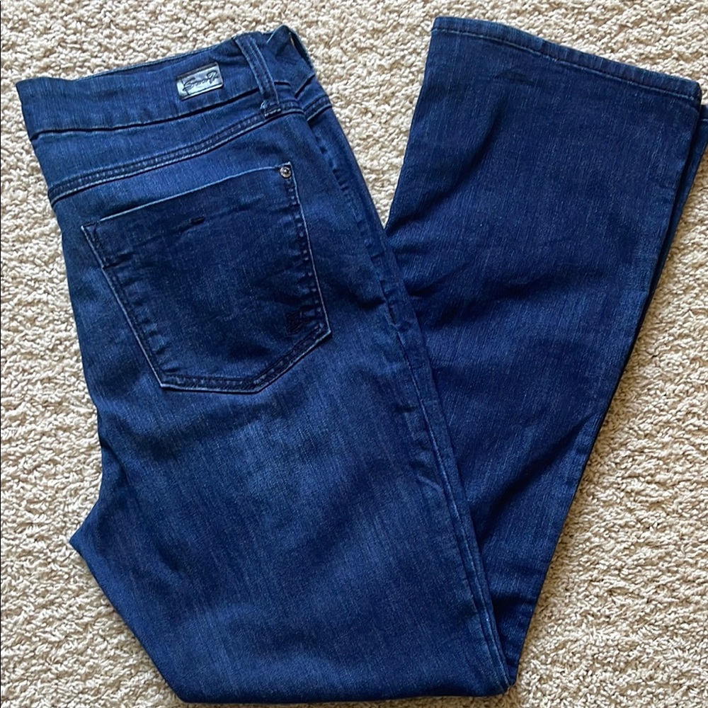 Seven7 Blue Boot Cut Jeans Classic Denim